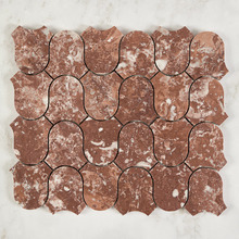 Toru Tuscan Red Marble Mosaic Tile
